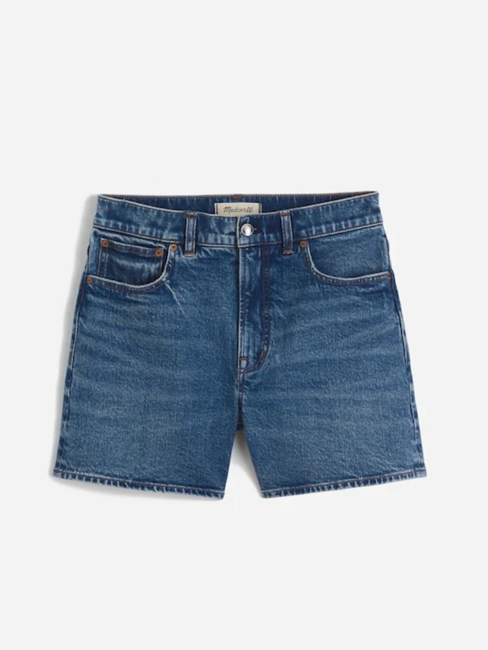 MADEWELL • The Perfect Vintage Mid-Length Jean Short in Mant